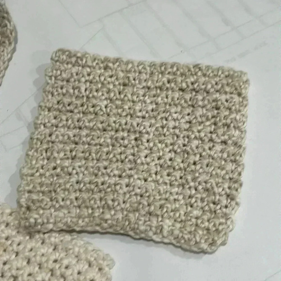 Handmade crochet face scrubbie , 4 piece - Picture 5 of 5